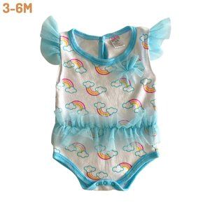 Rainbow Tulle Onesie - 3-6 Months 3-6M
